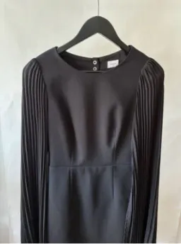 Sheike Black Pleated Sleeve Dress Size 8 for rent on The Volte - image 3