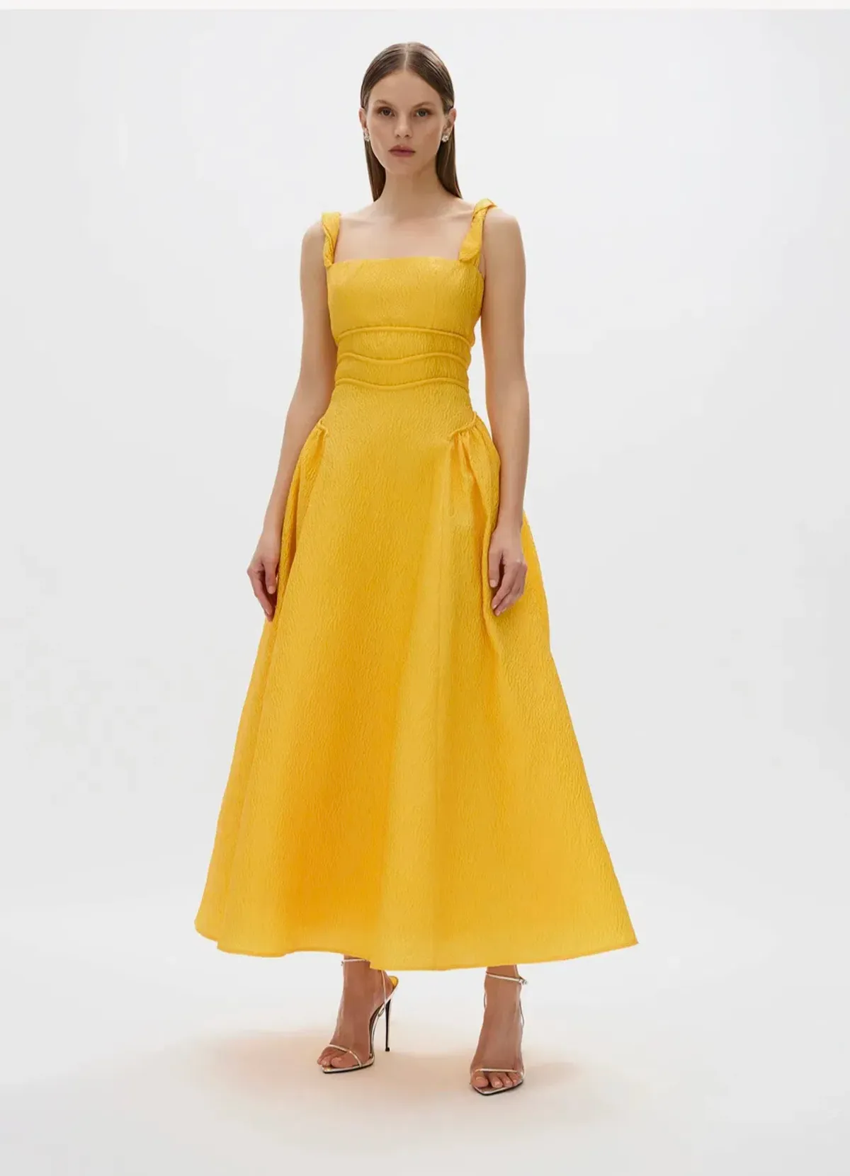 Rachel Gilbert Sophia Strap Dress Gold 6/AU18 for rent on The Volte - main image