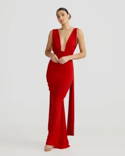 Melani Izabella Red Dress for rent on The Volte - image 3