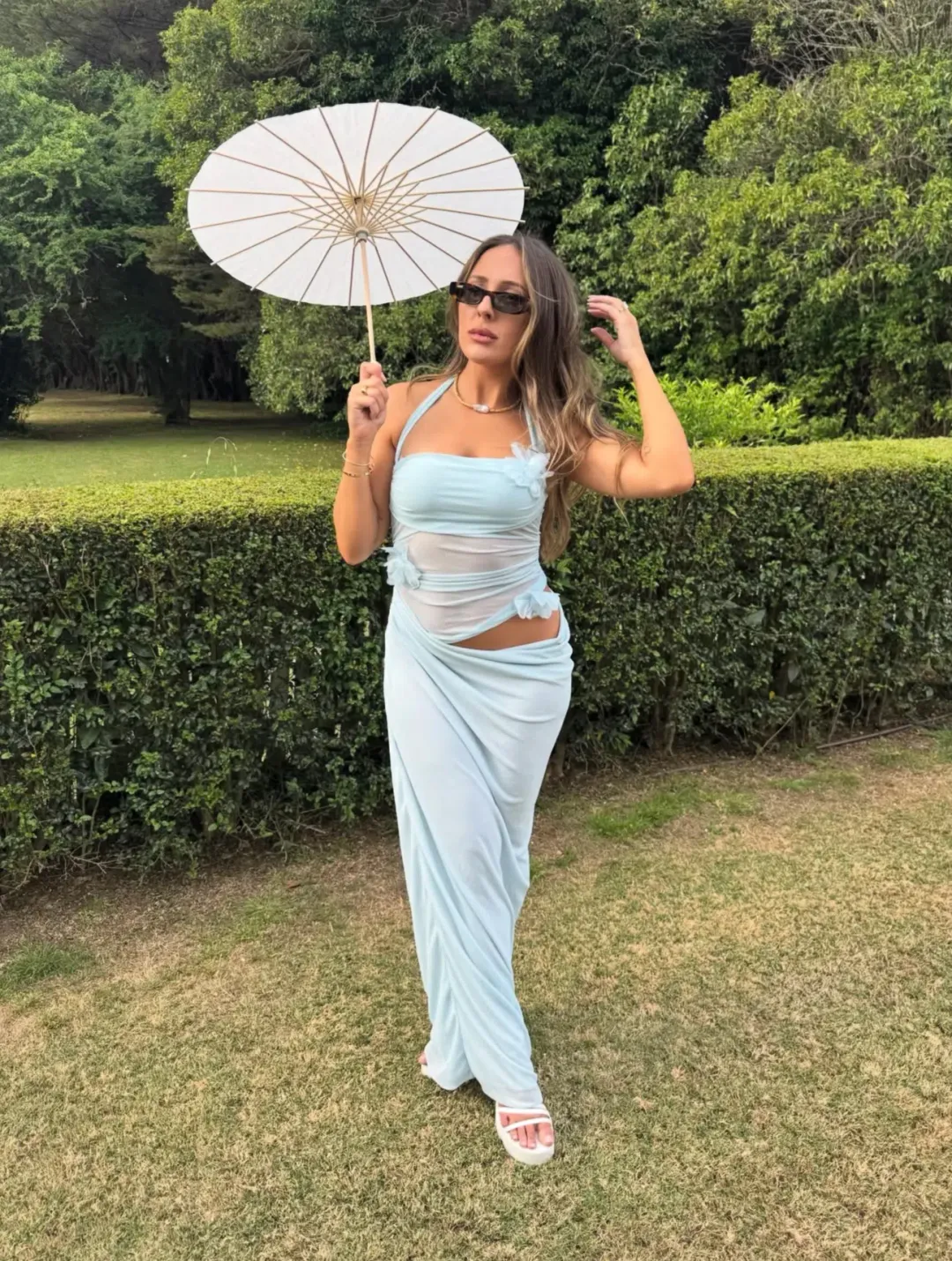 Benni Florence Maxi dress fresh mint Size 8 for rent on The Volte - main image