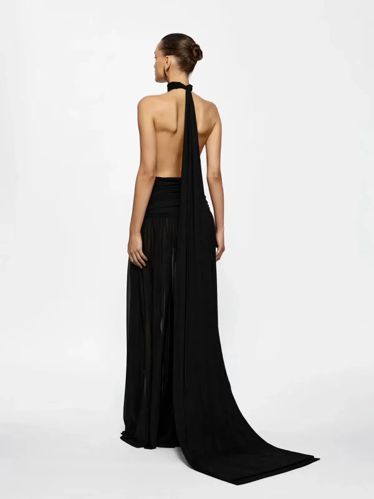 Effie Kats Verity Maxi Gown Black Size S / AU 8 - Image 4