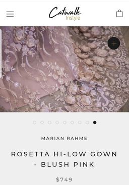 Marian Rahme Rosetta Gown size 8 for rent on The Volte - image 5