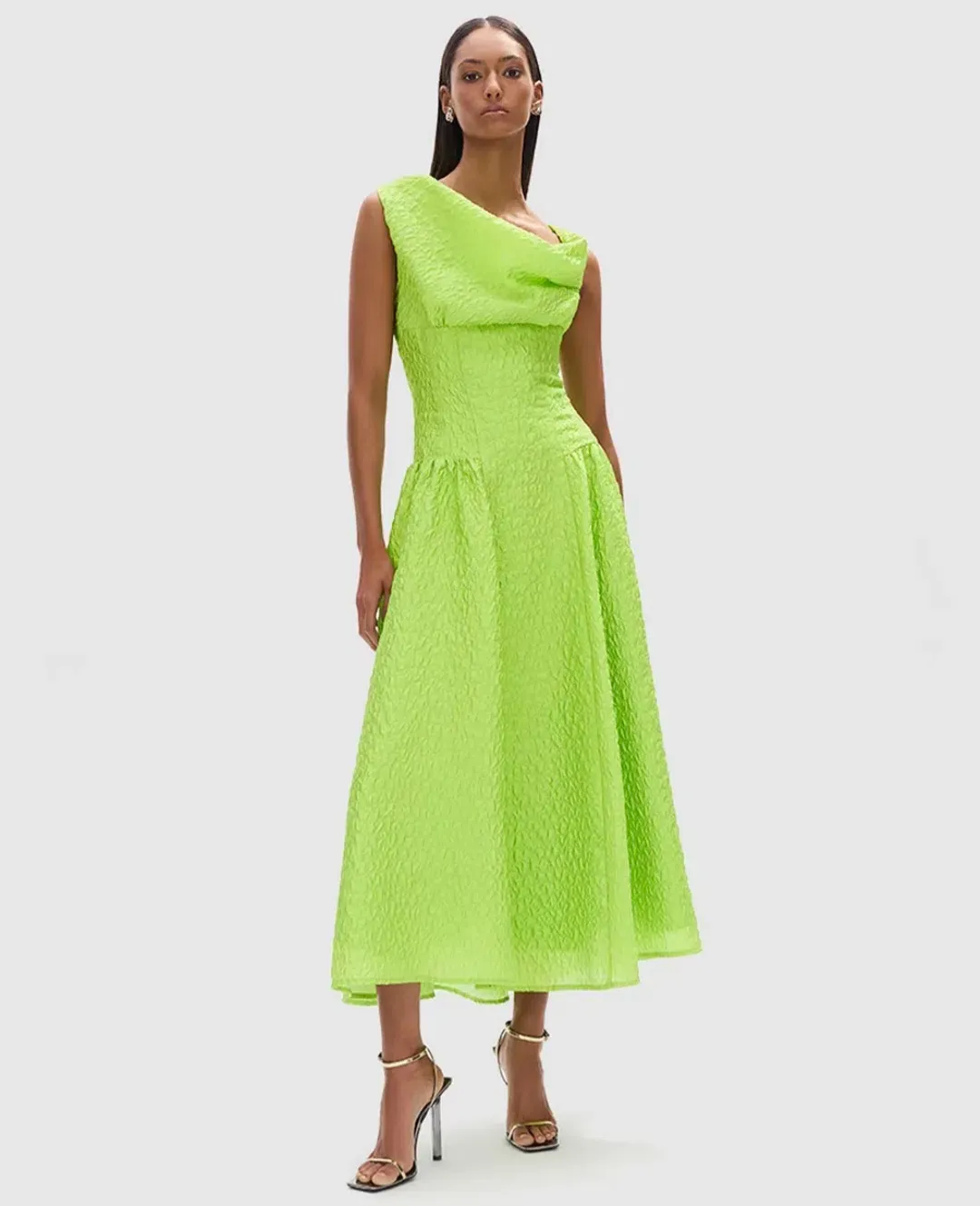 Rachel Gilbert Elley Dress Green 6/AU18 for rent on The Volte - main image