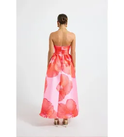 Pasduchas Kalani Strapless Midi Dress Raspberry Size AU 10 for rent on The Volte - image 5