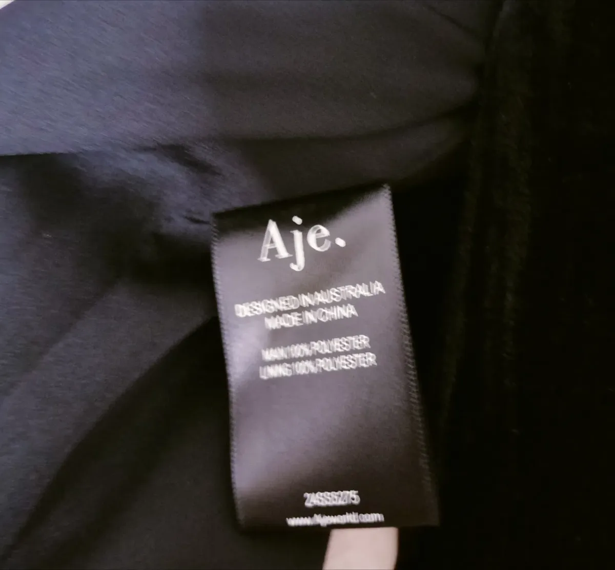 AJE Moonbow Velvet Maxi Dress in Black Size L AU&UK 12 - Image 9