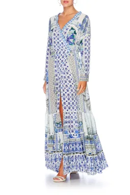 Camilla Salvador Cross Front Silk Maxi Dress Size S AU& UK 8 for rent on The Volte - image 3
