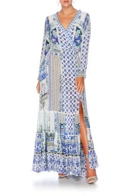 Camilla Salvador Cross Front Silk Maxi Dress Size S AU& UK 8 for rent on The Volte - image 5