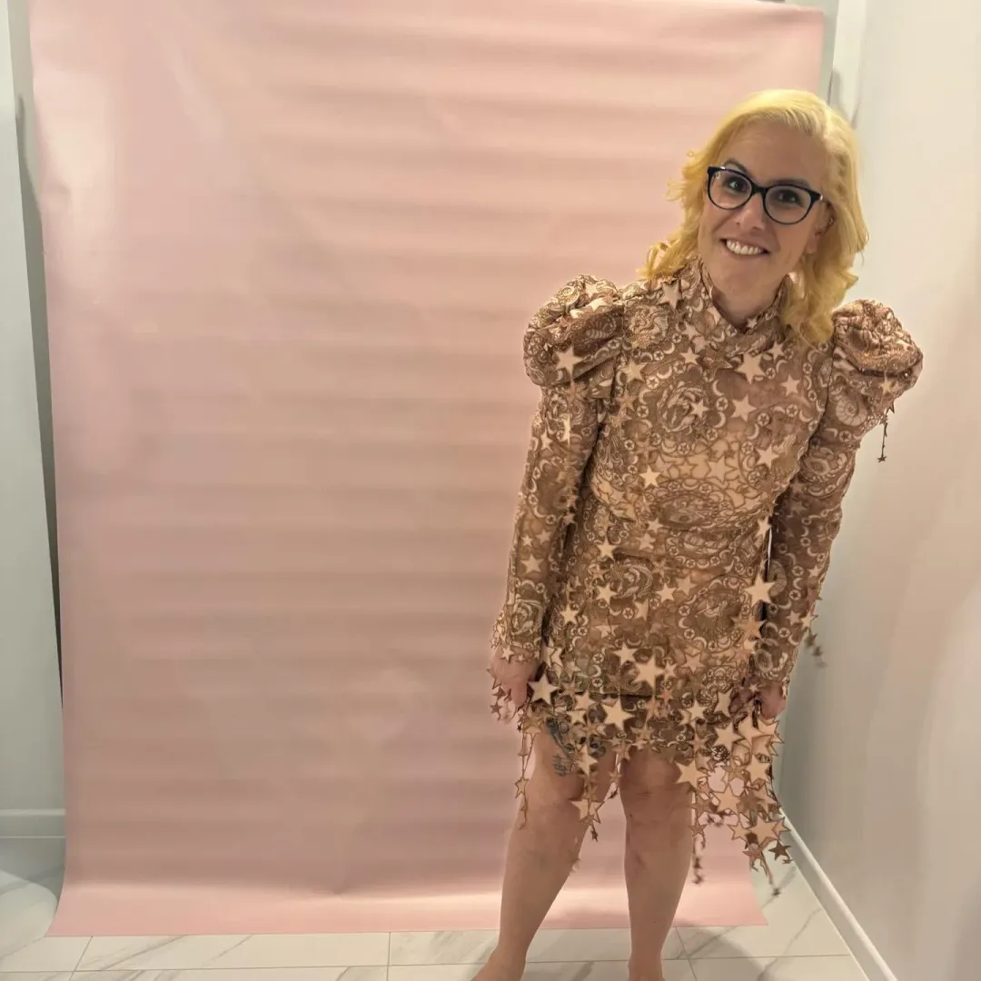 Zimmermann Zodiac Celestial Mini Dress Lipstick size 3/AU14 for rent on The Volte - main image