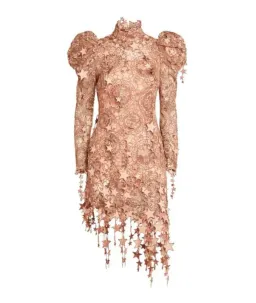 Zimmermann Zodiac Celestial Mini Dress Lipstick size 3/AU14 for rent on The Volte - image 8