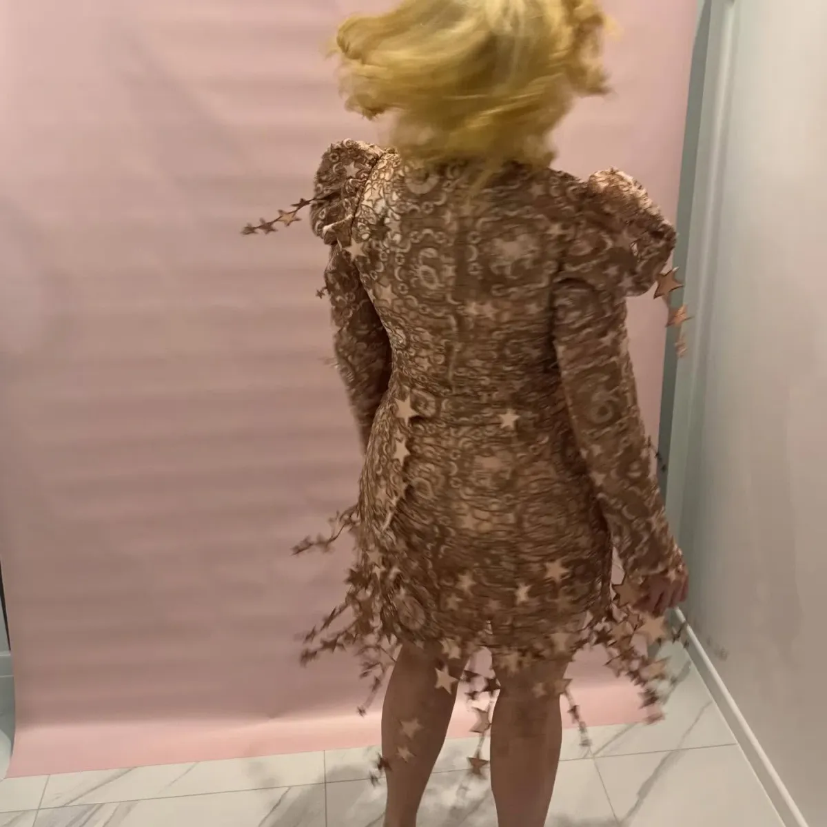 Zimmermann Zodiac Celestial Mini Dress Lipstick size 3/AU14 - Image 7