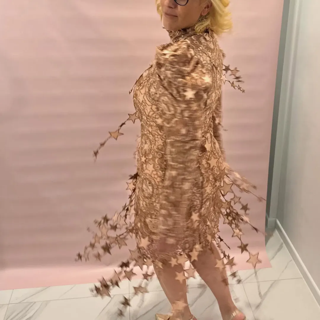 Zimmermann Zodiac Celestial Mini Dress Lipstick size 3/AU14 for rent on The Volte - main image