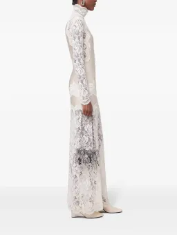 Rabanne White Lace Jersey Maxi Dress size 36 for rent on The Volte - image 3