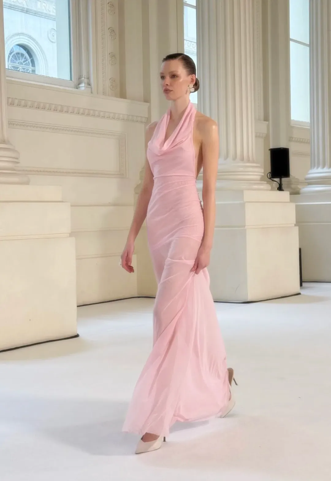 Effie Kats- Cleo Gown - Petal Pink- M for rent on The Volte - main image