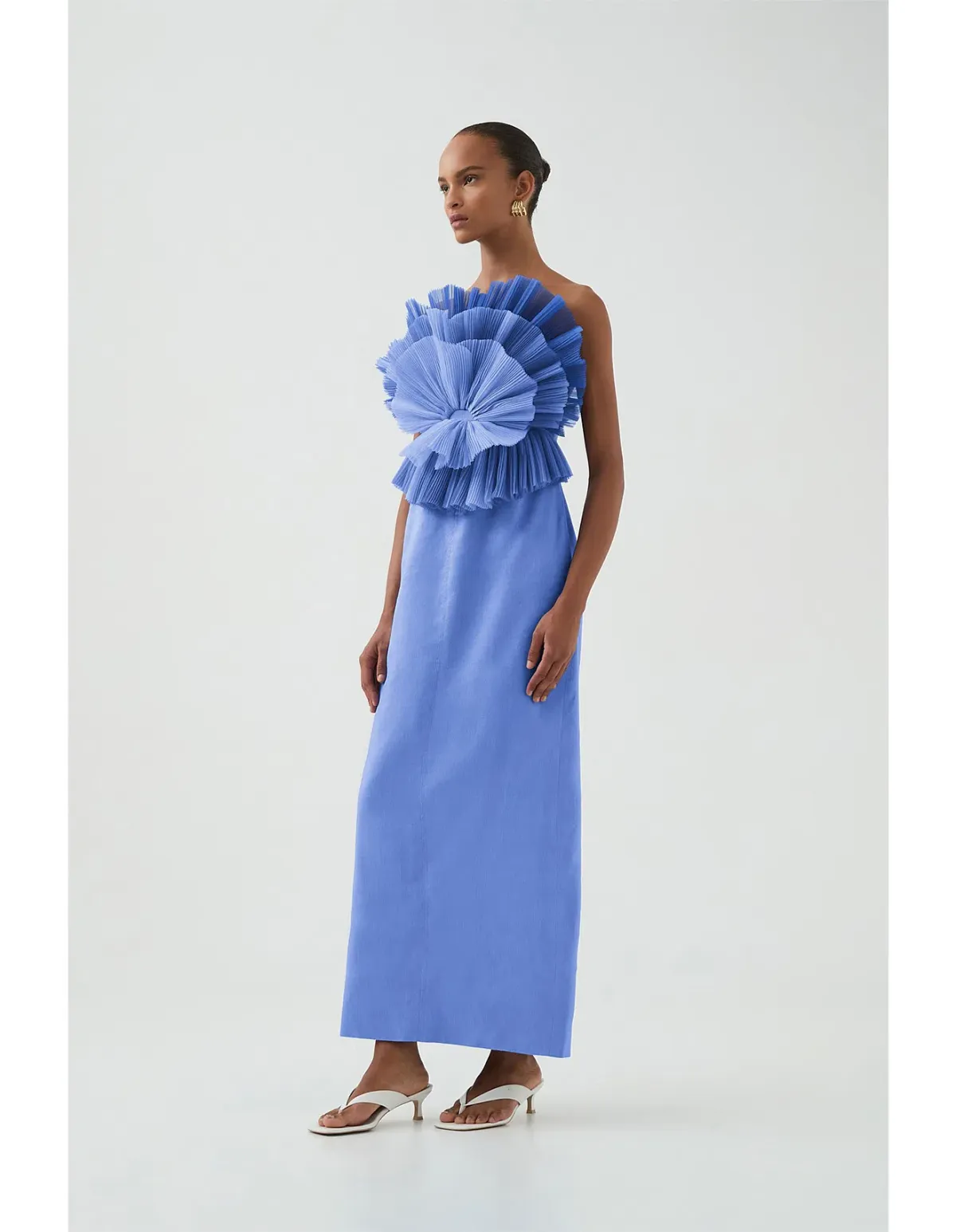 Aje / Kira Midi Dress / Ocean Wave / Size 10 - Image 3