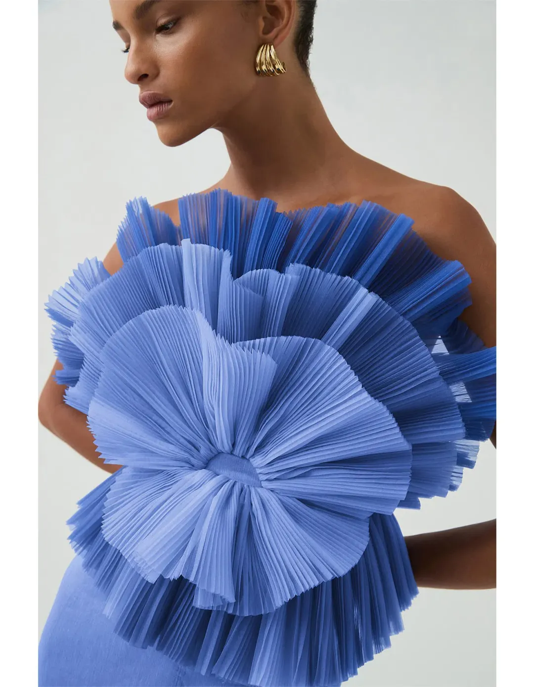 Aje / Kira Midi Dress / Ocean Wave / Size 8 for rent on The Volte - main image