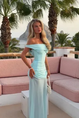 NATALIE ROLT CADENCE GOWN BABY BLUE SIZE 8 (1) for rent on The Volte - image 8