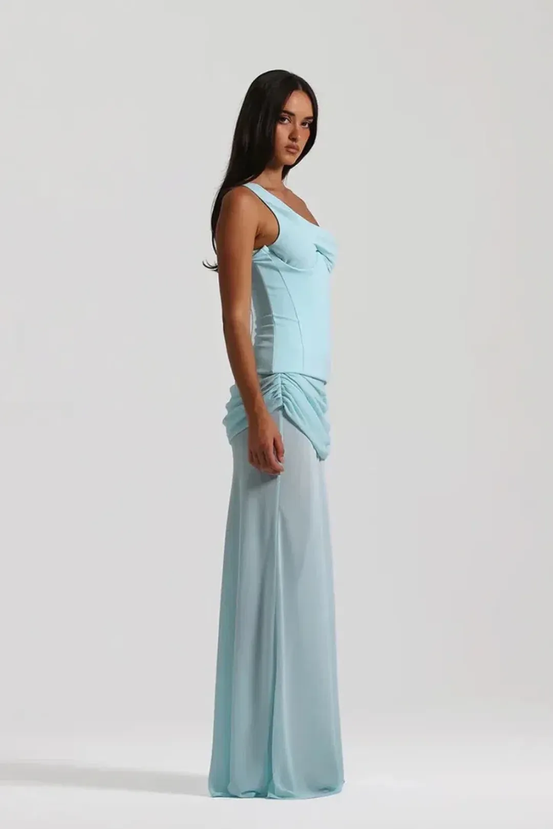 NATALIE ROLT CADENCE GOWN BABY BLUE SIZE 8 (1) for rent on The Volte - main image
