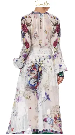 Camilla Gentle Moon Blouson sleeve Wrap Dress Size XL NWT RRP $ 899 for rent on The Volte - image 22