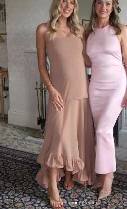 H&M | Nude Bandeau Dress for rent on The Volte - image 2