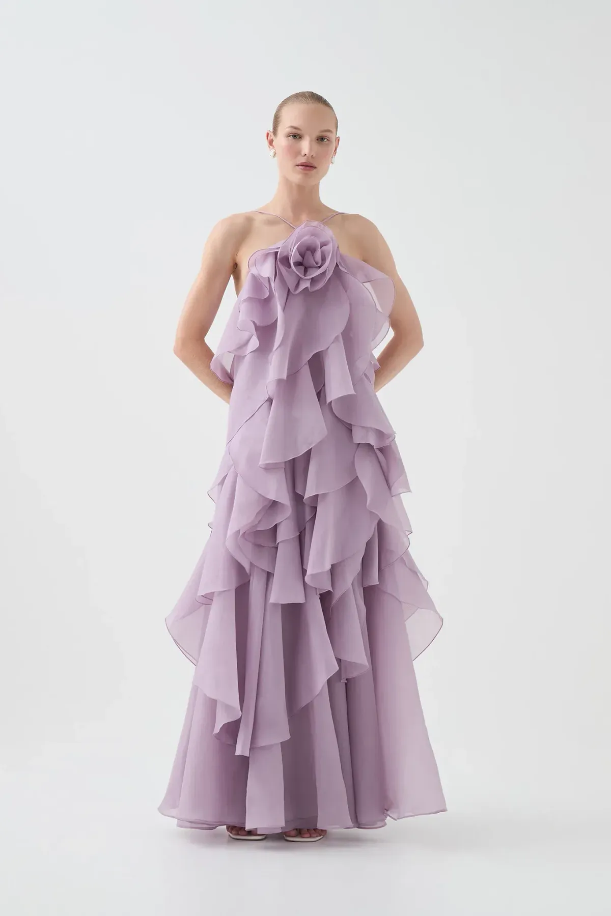 Aje / Pandorea Layered Maxi Dress / Lilac / (Fits 12-16) - Image 2