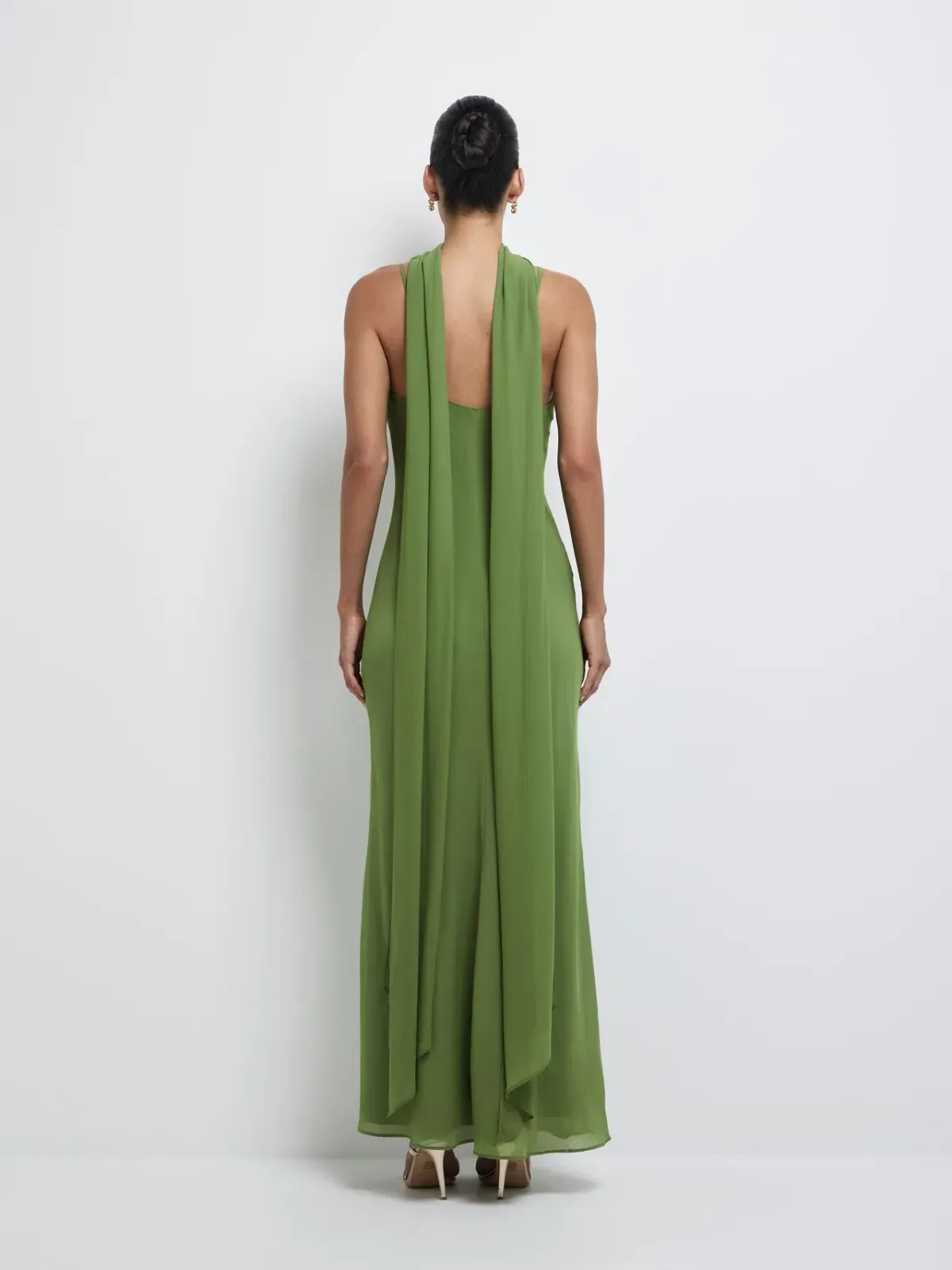 Sheike Anya Maxi Dress Green Size 10 - Image 8