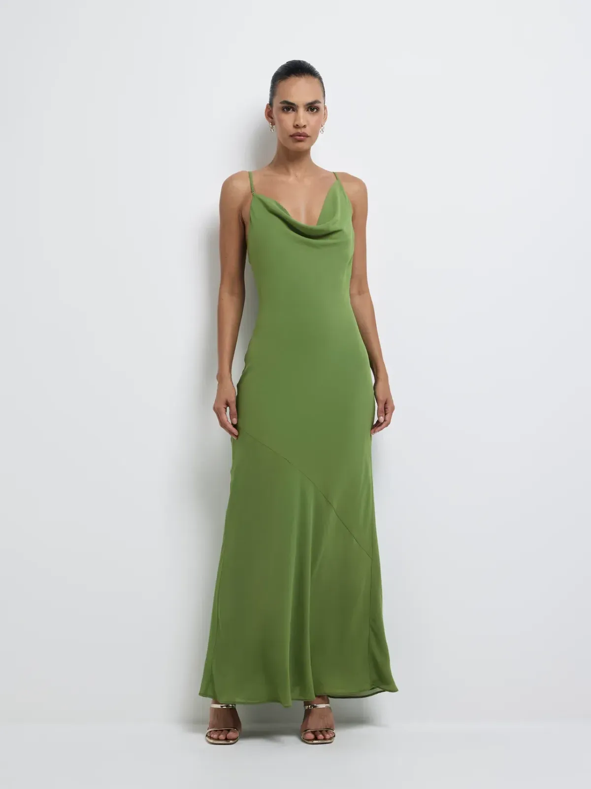 Sheike Anya Maxi Dress Green Size 10 - Image 5