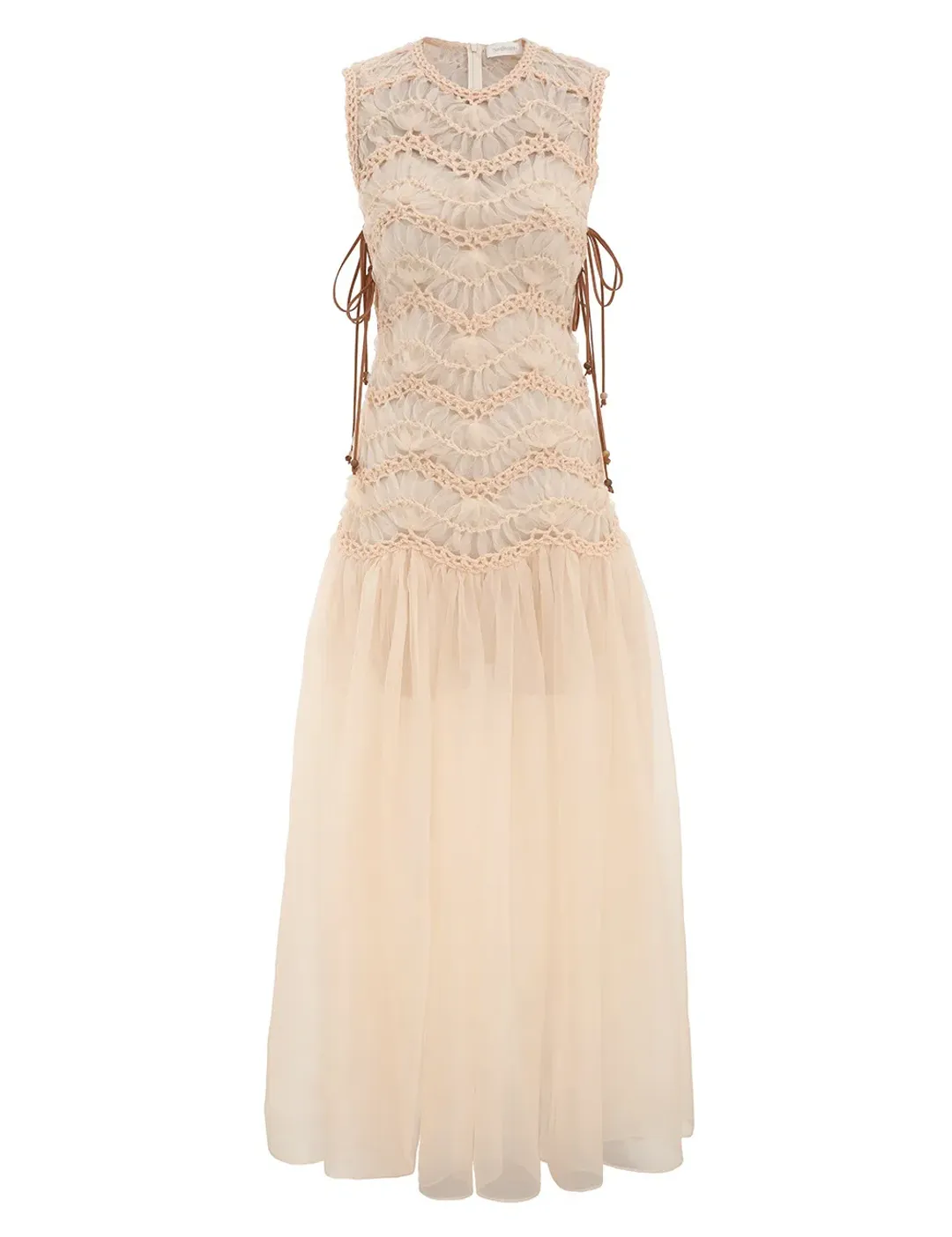 Zimmermann Illuminate Macramè Maxi Dress for rent on The Volte - main image