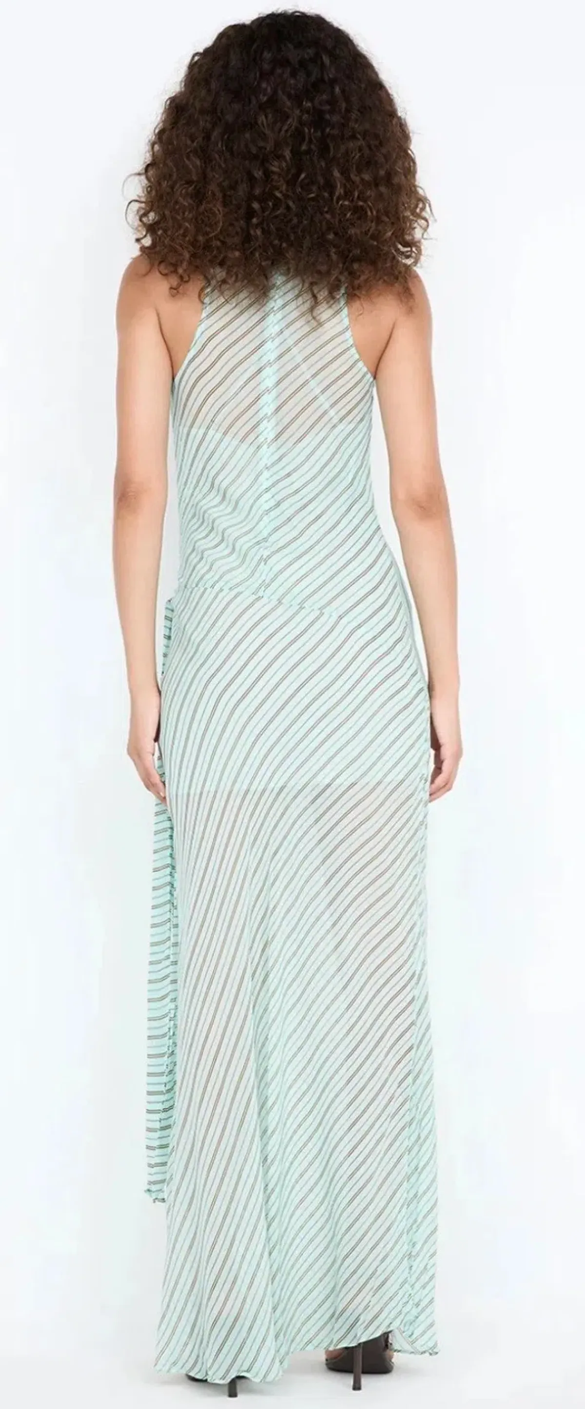 Bec + Bridge ALGARVE COWL NECK MAXI DRESS - MINT SLICE STRIPE - Image 3