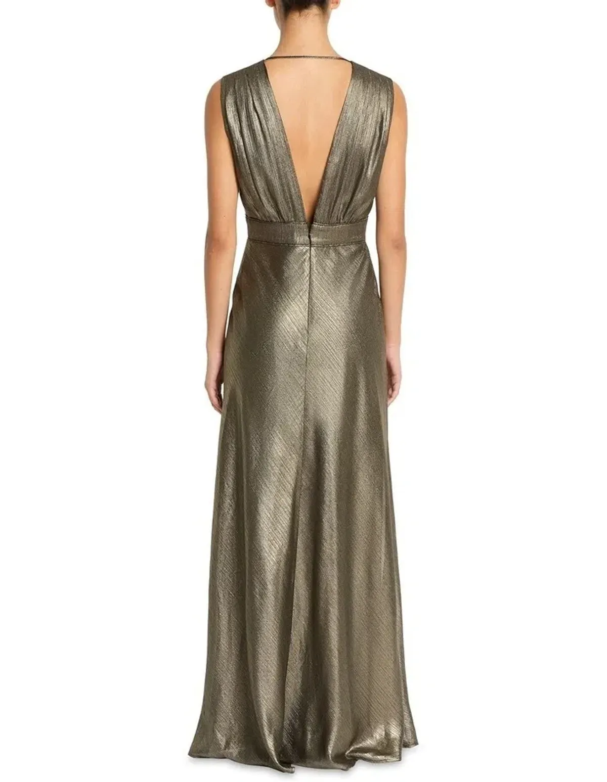 Sass & Bide Lost In Monaco Dress in Antique Gold Size 16 - Image 3