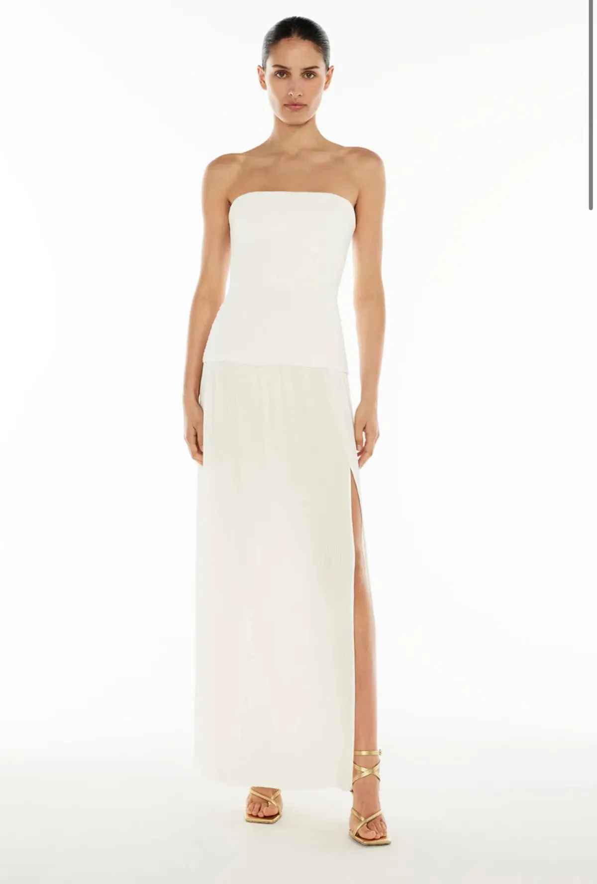 Manning Cartell Double Time Pleat Strapless Dress size 10 - Image 1