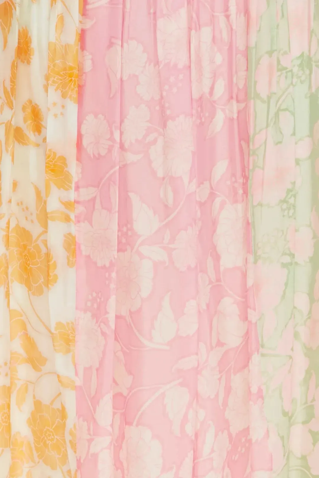 Leo Lin Cassie Tie Neck Midi Dress Anemone Splice Print. Size 10 for rent on The Volte - main image