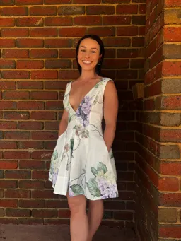 By Nicola - Sleeveless Wavy Mini Dress in Garden Party for rent on The Volte - image 1