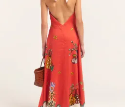 Alemais - Rose Halter Dress for rent on The Volte - image 2