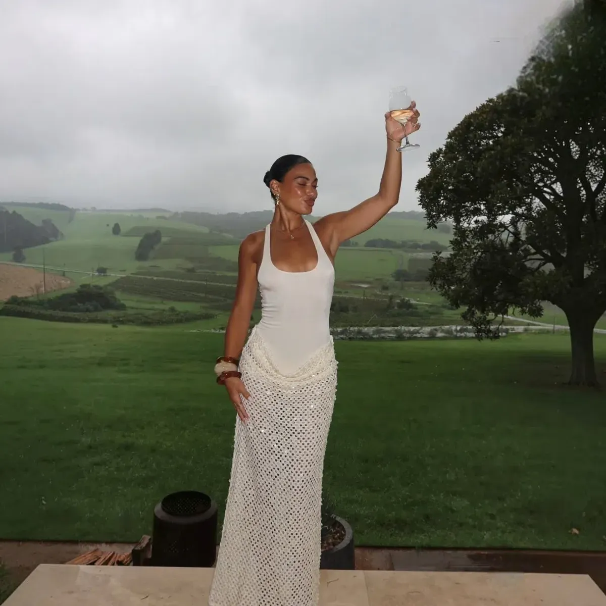 Benni Ariel Maxi Dress in Shell Size 10 AU / Medium - Image 1