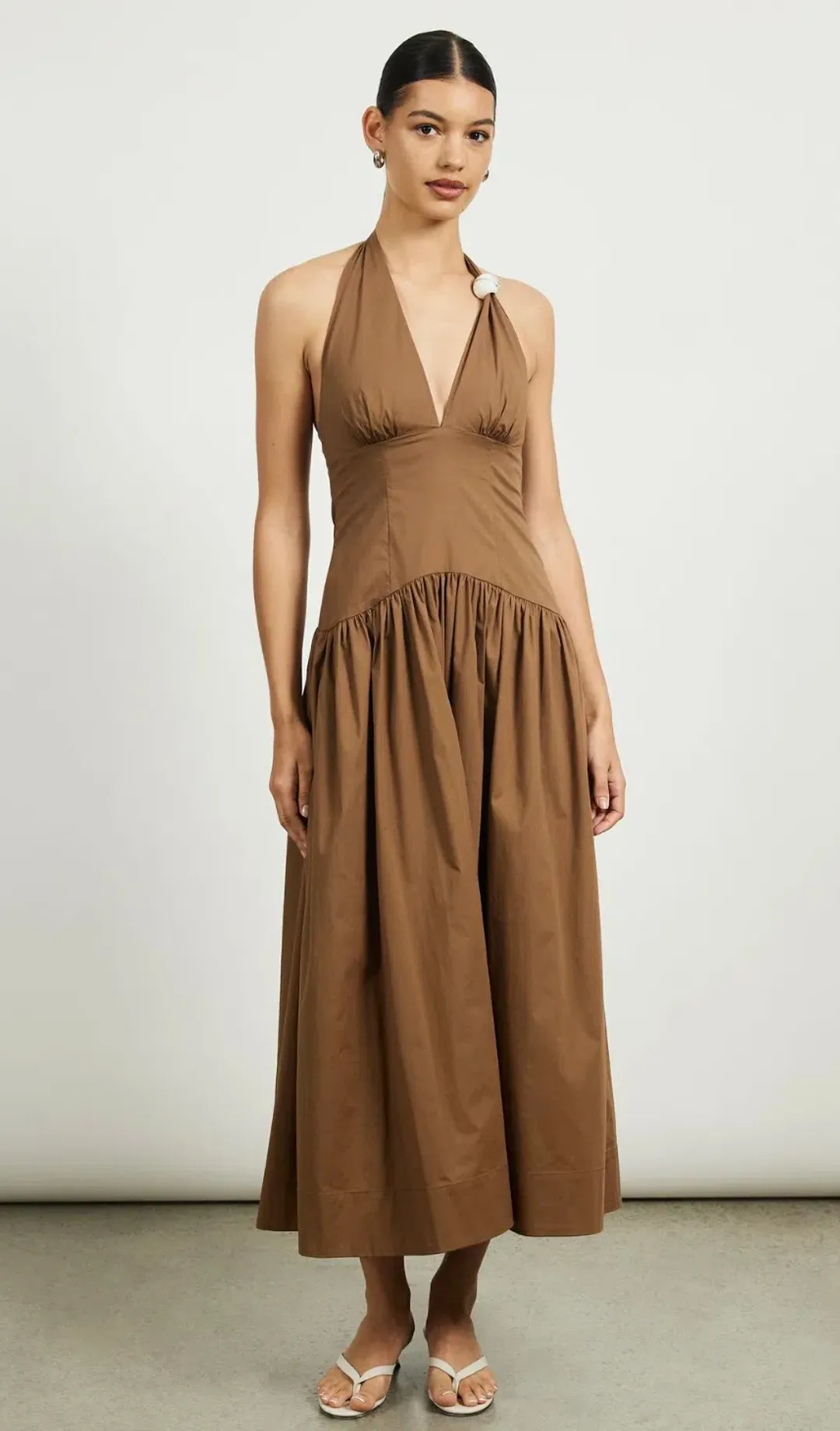 Lover Lucy Halter Neck Midi Dress Size 16 for rent on The Volte - main image