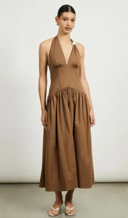 Lover Lucy Halter Neck Midi Dress Size 16 for rent on The Volte - image 1