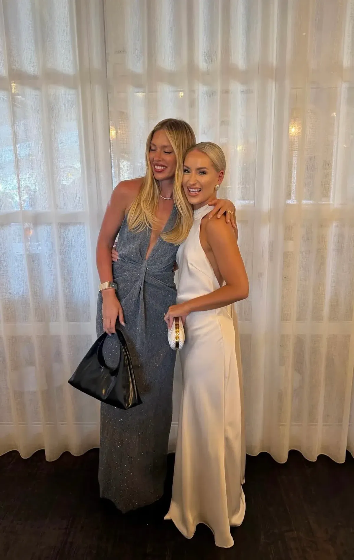 Bec & Bridge ASTRA DRAPE MAXI DRESS Chrome Size 10 - Image 1