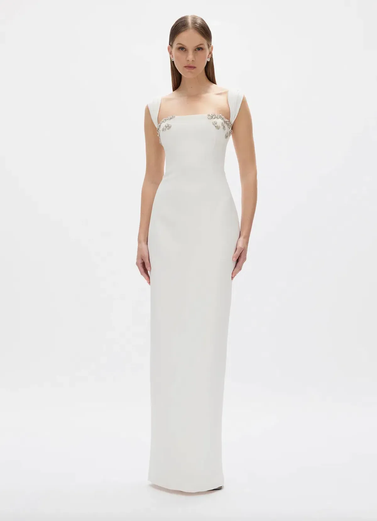 Rachel Gilbert Malia Gown in White AU 10 - Image 1