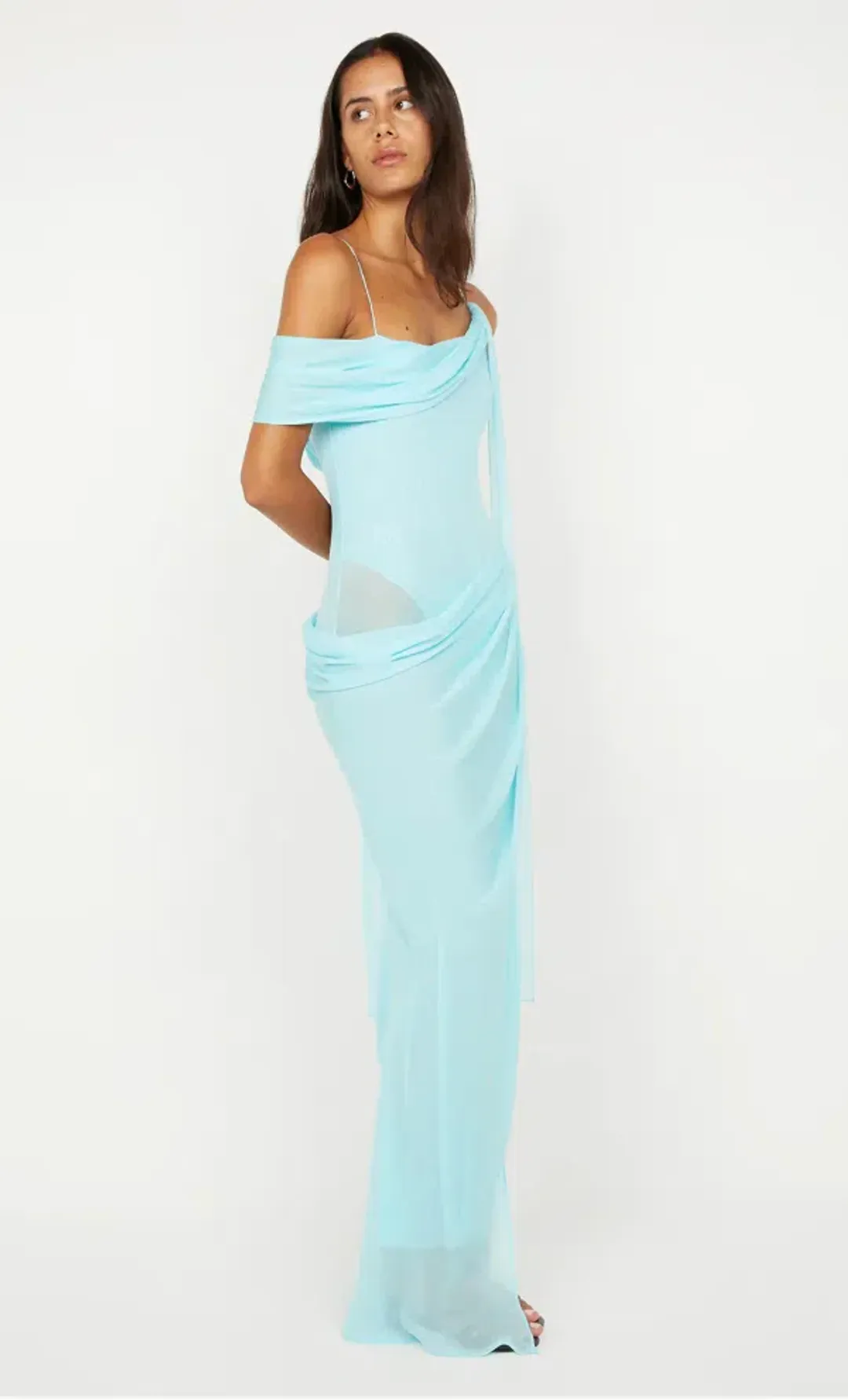 Bec & Bridge Danka Asym Turquoise Maxi Size S (AU 8) for rent on The Volte - main image