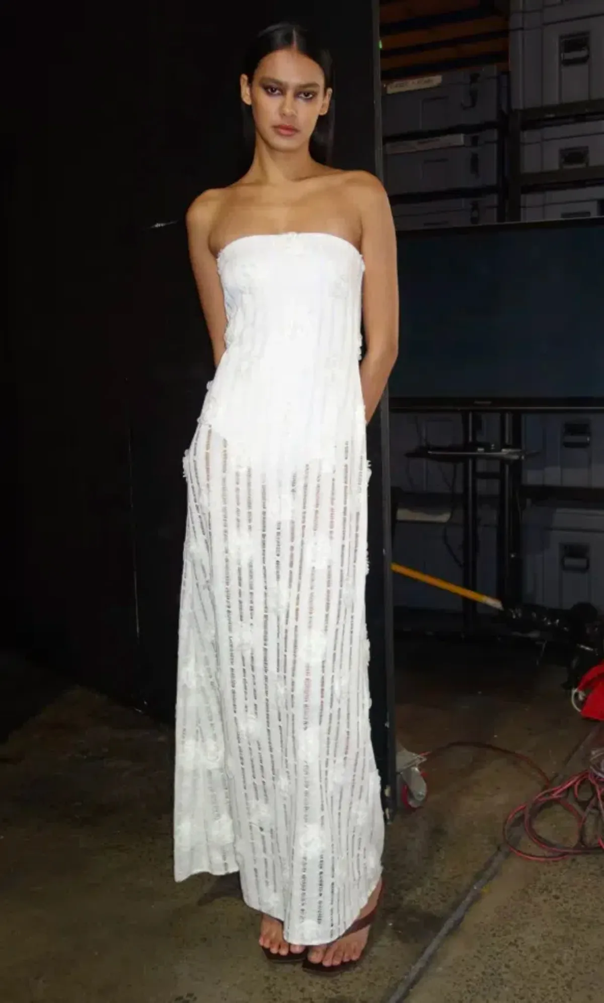 Bec & Bridge Amelie Strapless Ivory Size S (AU 8) - Image 3