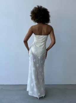 Bec & Bridge Amelie Strapless Ivory Size S (AU 8) for rent on The Volte - image 5