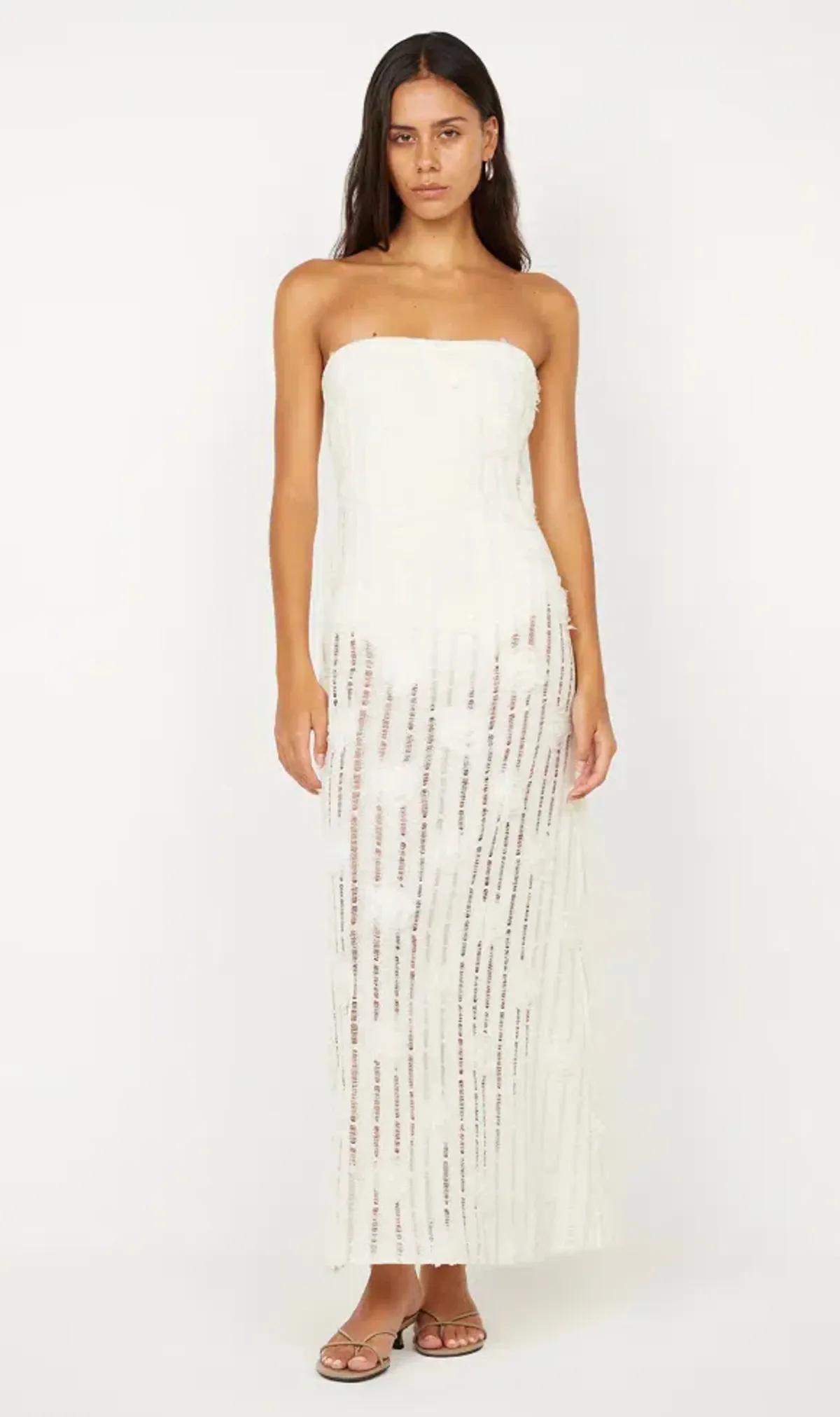 Bec & Bridge Amelie Strapless Ivory Size S (AU 8) - Image 2