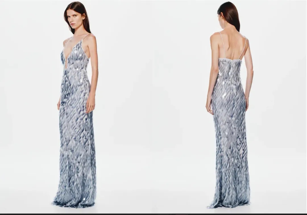 THE SAPPHIRE SEQUIN DRESS - size medium for rent on The Volte - main image