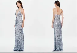 THE SAPPHIRE SEQUIN DRESS - size medium for rent on The Volte - image 1