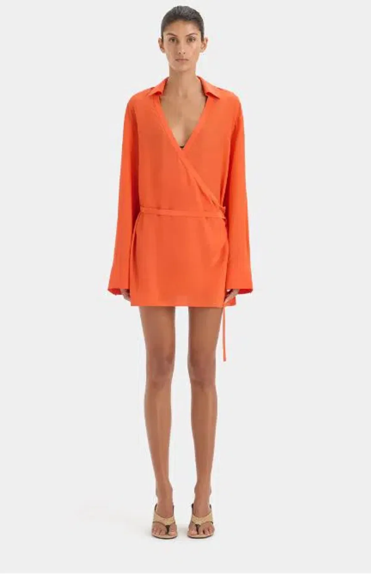 Sir Fresca Mini Dress in Burnt Red Size 12 - Image 1