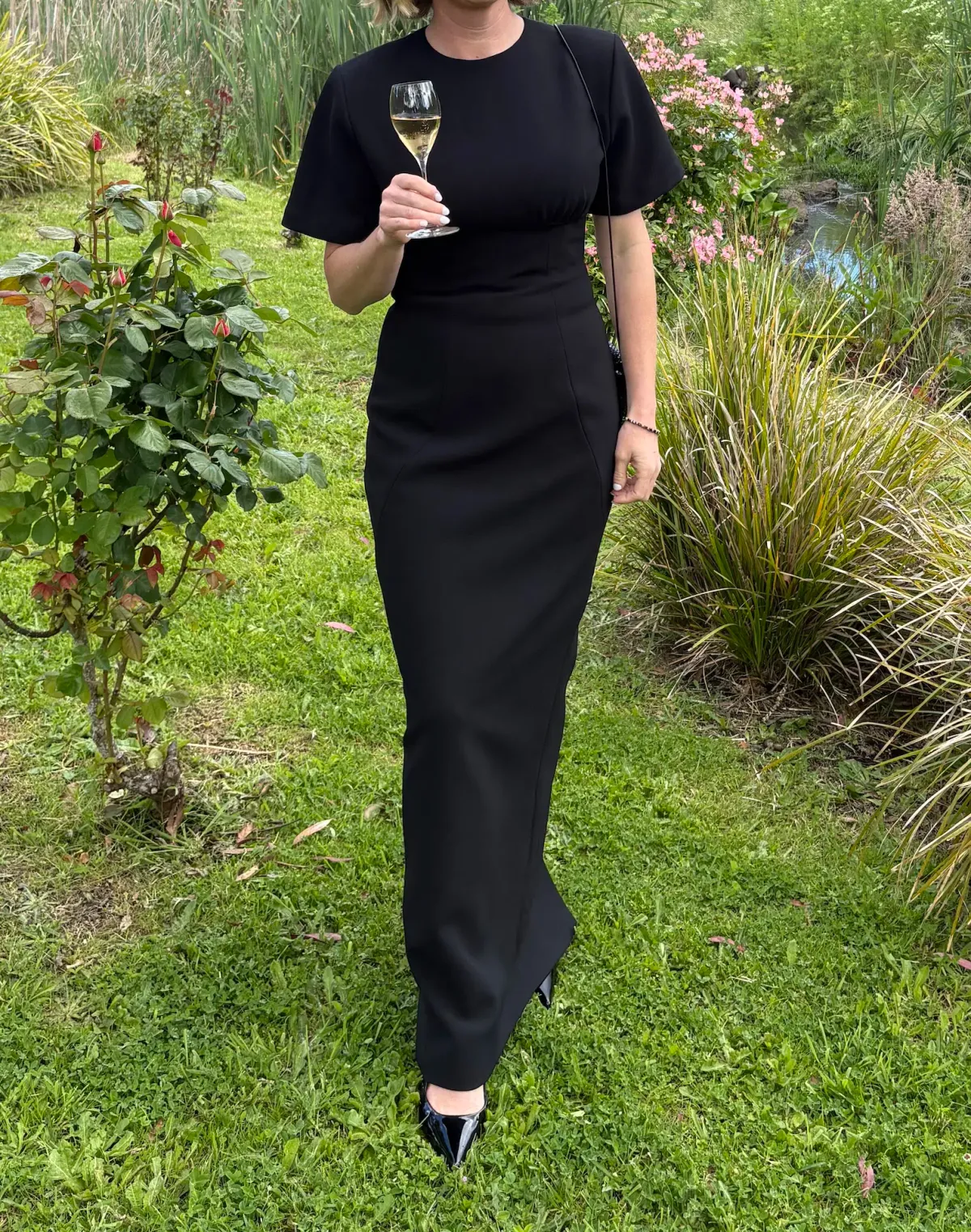 Rachel Gilbert Dover Maxi Gown Black Size 10 - Image 2