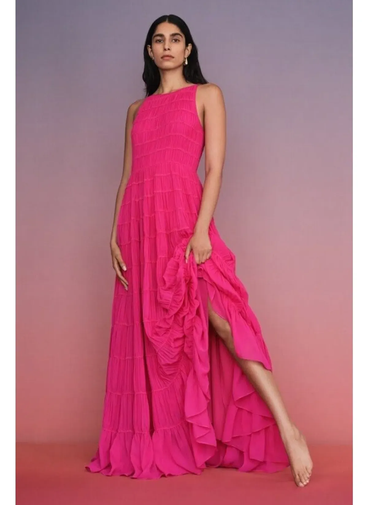 Aje Rosewood Ruched Maxi Dress - Image 2