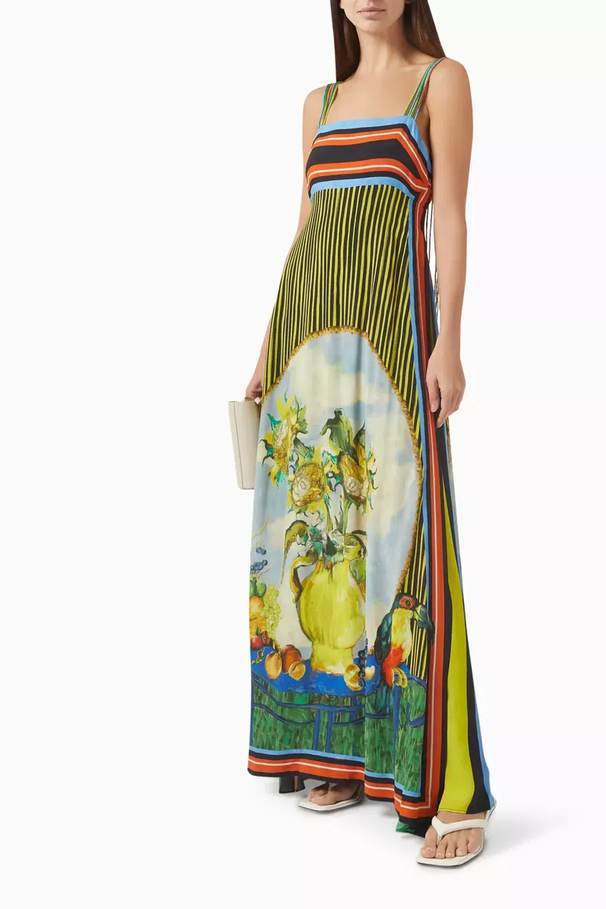 Antipodean Bruno Sunray Pleated Gown Size 16 - Image 1