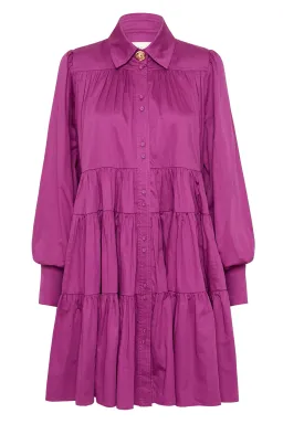 AJE VIE SMOCK DRESS PLUM PURPLE SIZE 16 for rent on The Volte - image 1