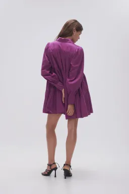 AJE VIE SMOCK DRESS PLUM PURPLE SIZE 16 for rent on The Volte - image 4
